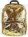Magic Sequin! Reversible Sequin Gold to Silver Fashion Backpack & Matching Zip Pouch