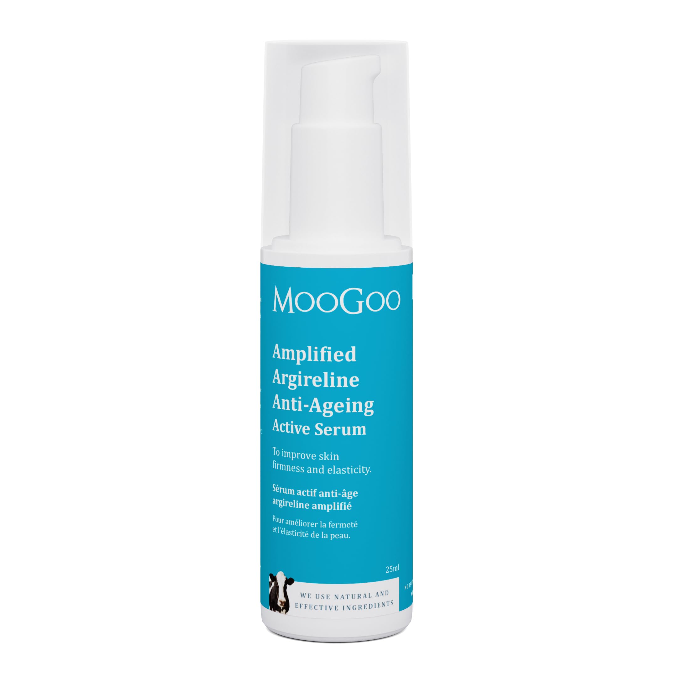 MooGoo Amplified Anti-Ageing Serum with Argireline Amplified Peptide - 50x More Potent Than Regular – Reduces Fine Lines, Boosts Elasticity & Collagen – 25 ml