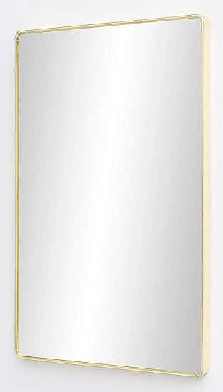 Wall Mirror Gold 50 X 80 X 4 Cm Mirror Modern Frame Large Hanging Mirror Bedroom Rectangular Wardrobe Mirror Hallway For Hanging Angular Design Deco Mirror Wall Living Room Amazon Co Uk Kitchen
