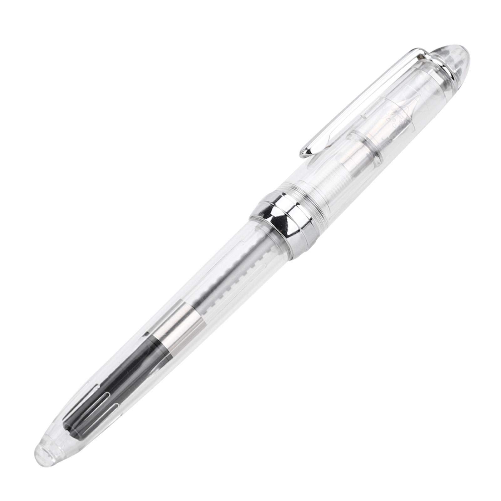Fountain Pen Fine Eye Dropper Fountain Pen Transparent Acrylic Fountain Pen for Business Trips, Signing Documents, Travel, and Handwriting