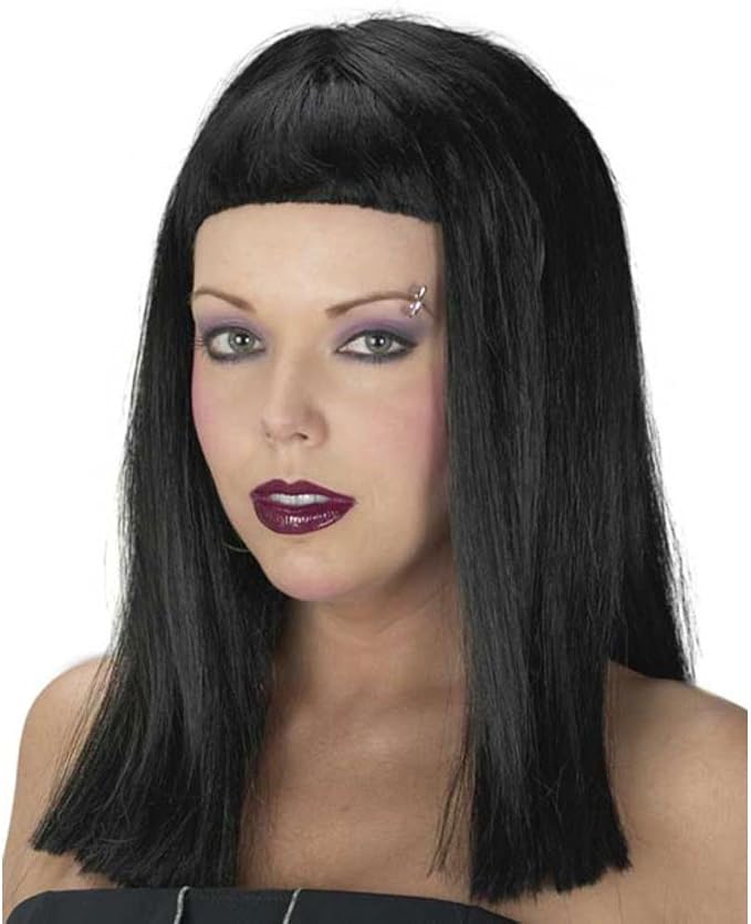 Adult Gothic Black Harlot Wig (SizeStandard) Clothing