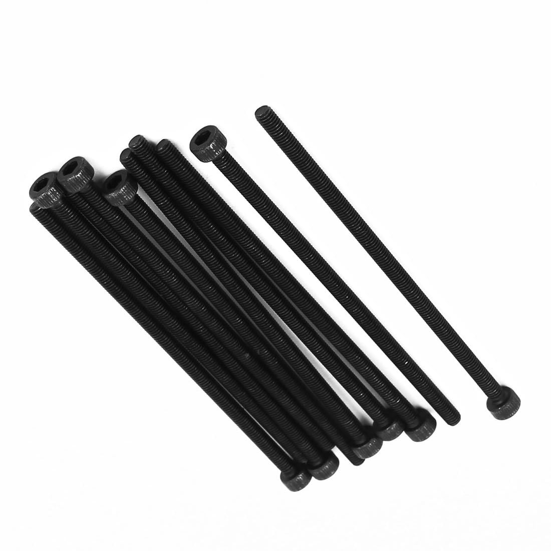 MACHSWON M3x70mm Hex Socket Head Cap Screws Bolts Full Thread 12.9 Grade Alloy Steel Black Oxide Finish Allen Socket Drive Machine Screws 10Pcs