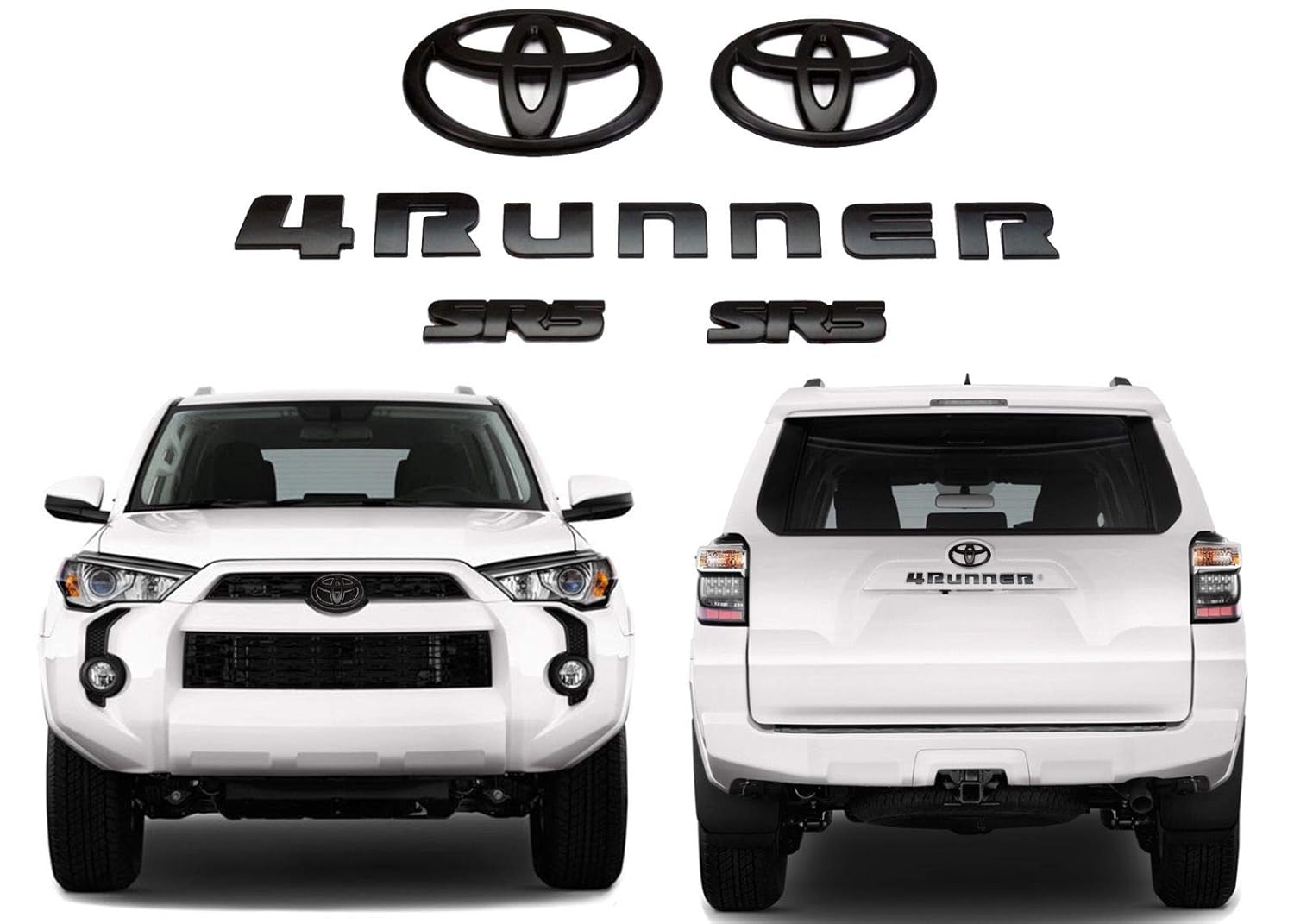 tm Genuine OE Toyota 20102018 4Runner Black Out Emblem Overlay Kit CPW