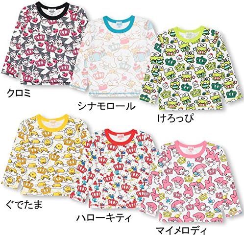 Amazon Co Jp Babydoll ベビードール サンリオ キャラ総柄ロンt 子供服 男の子 女の子 Hello Kitty Mymelody 0147k 服 ファッション小物