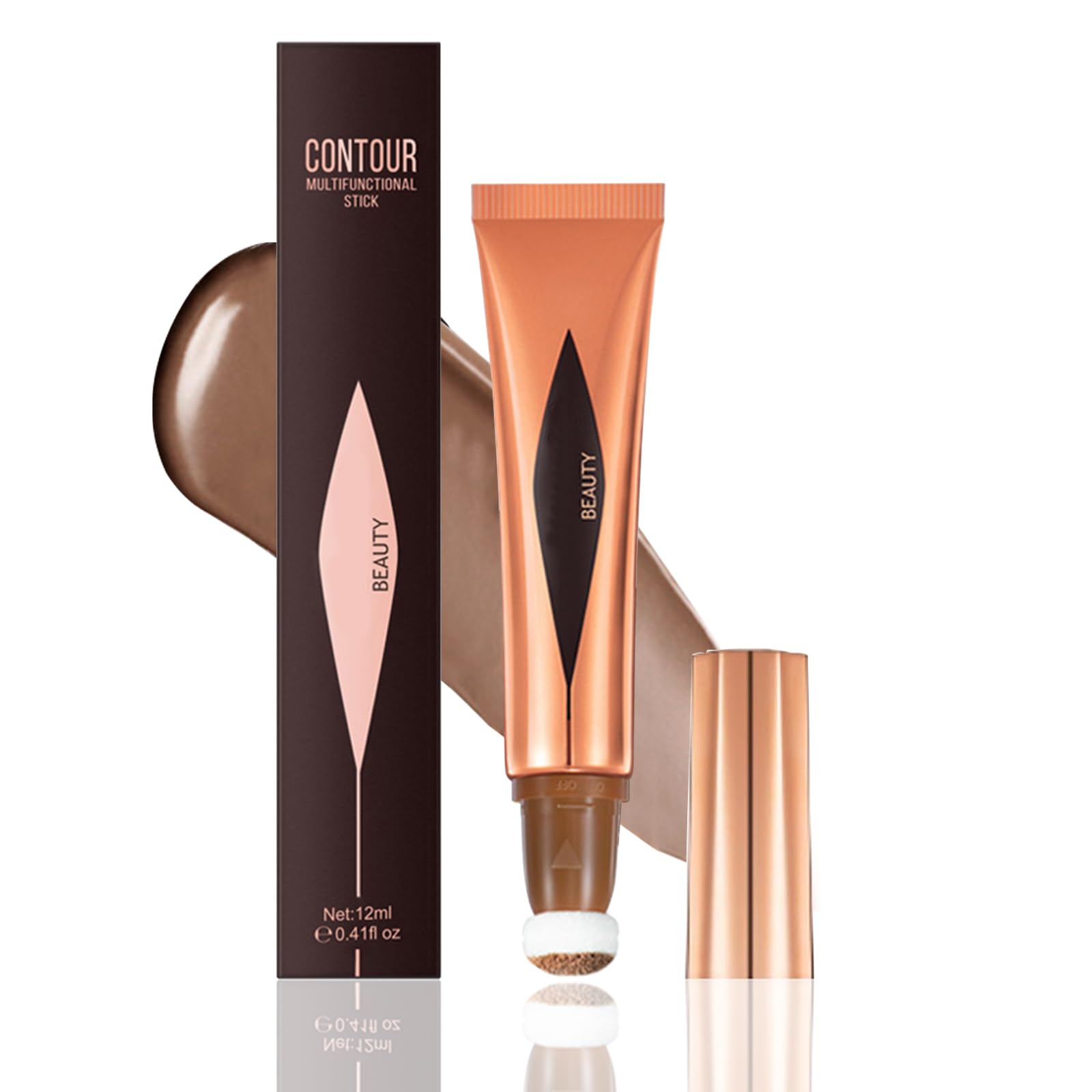 LIXINS Cream Bronzer Stick - Liquid Contour Wand, Long Lasting, Smooth, Natural-Looking Finish