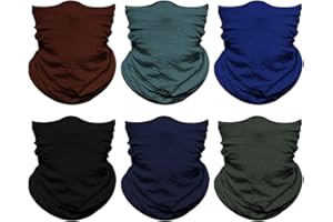 Venswell Neck Gaiter Face Mask Men Women,Seamless Bandana Rave Face Cover Scarf Mask,Balaclava,Headband, Head Wrap,Headwear