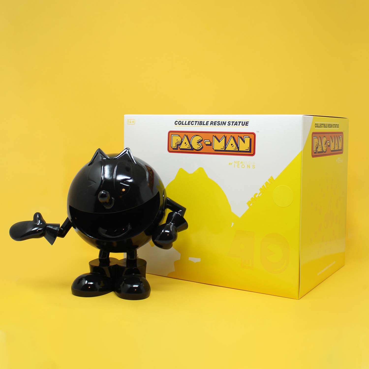 neamedia Pac-Man Icons Figurine – Sculpture 7.9" (20cm) - Collector's edition 40 years – Retro object with modern and decorative design – Retrogaming (BLACK)