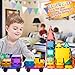 Magnetic Building Tiles 4 Piece Cars Set, Kids Magnet Toys Magnetic Blocks Wheel Bases for Kids Children