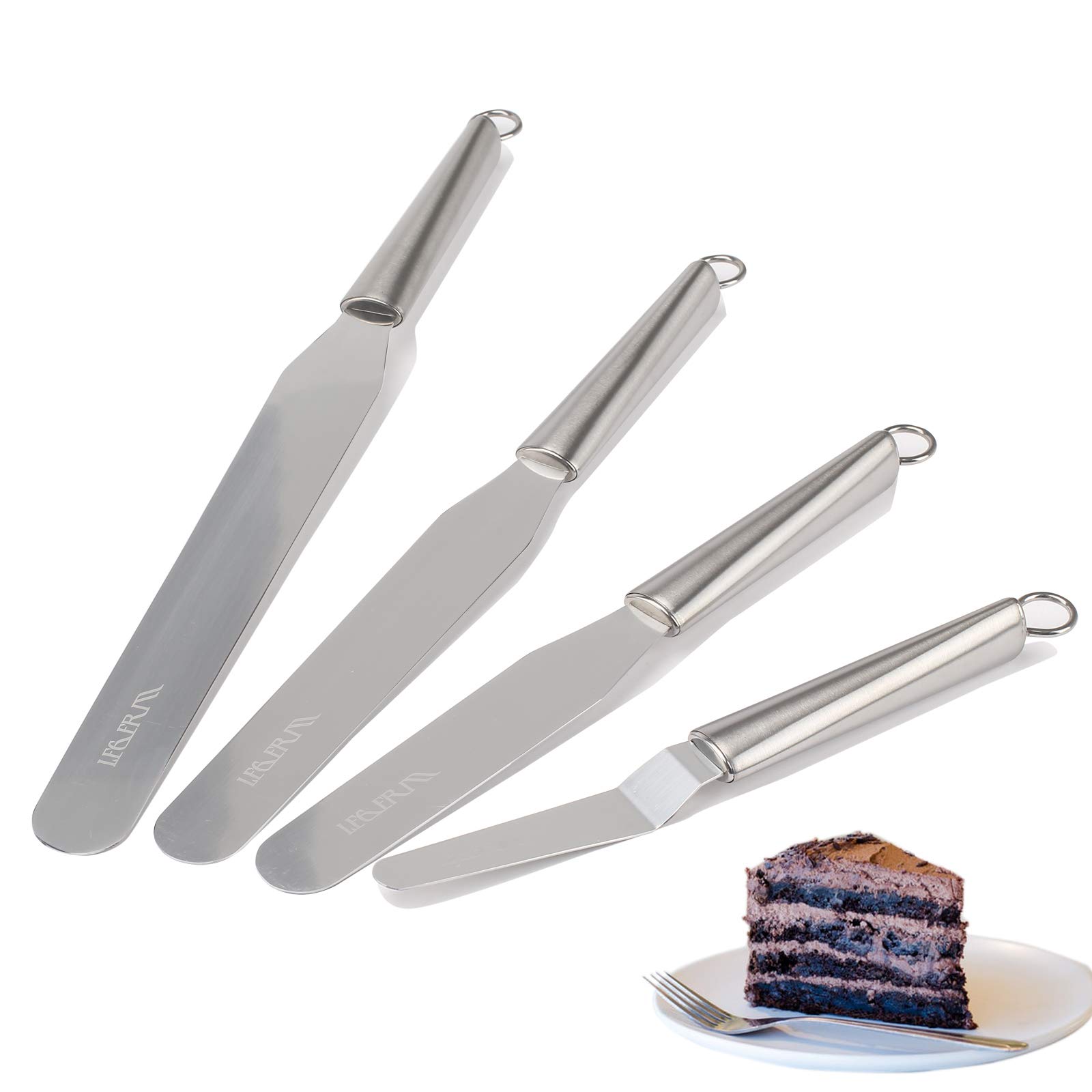 Cake Frosting Spatula Set, 4 6 8 10 Inch Straght