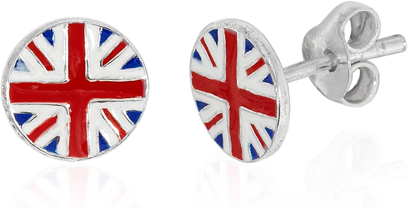 WithLoveSilver Sterling Silver 925 England UK British Flag