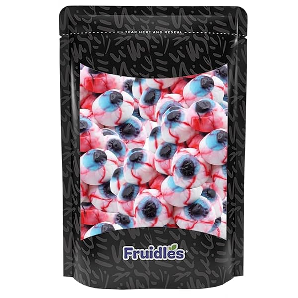 FRUIDLES GUMMY EYEBALLS HALLOWEEN CANDY, TRICK-OR-TREAT PARTY BAG...