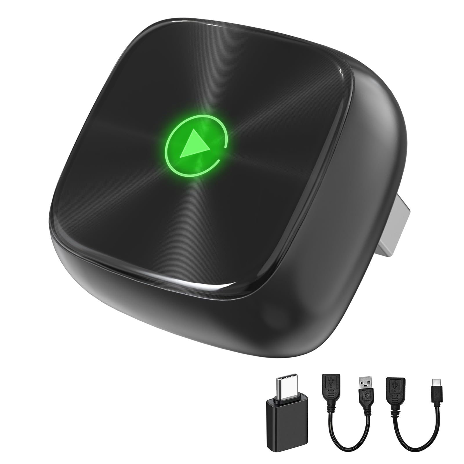 Photo 1 of 2025 Upgraded[128MB ROM] Wireless CarPlay Adapter for Apple & Android Auto, 2 in 1 Mini Version Convert Wired Car Play to Wireless Adapter, Plug and Play Car Accessories