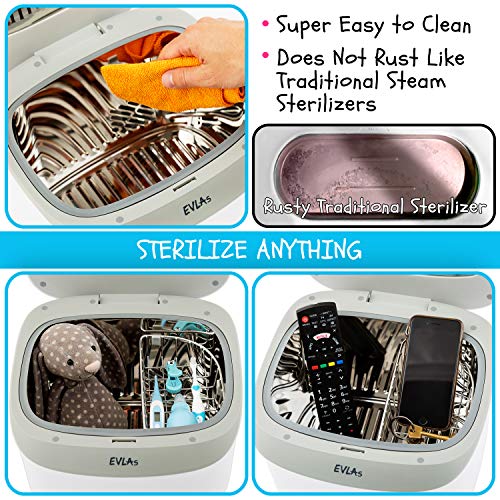Bottle Sterilizer and Dryer | UV Baby Bottle Sanitiser | Hospital Strength Sterilizer Using UV Light | Sterilizes Anything in Minutes with No Cleaning Required | Touch Screen Control | FCC Approved - Thumbnail 3
