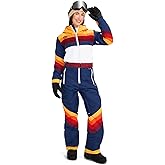 Tipsy Elves Snow Suits for Women - Retro Cute Women’s Insulated Ski Suit - Warm Waterproof Winter One Piece Outfit