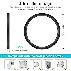 libtit 3Pack 7 inch Flush Mount Ceiling Light, 15W