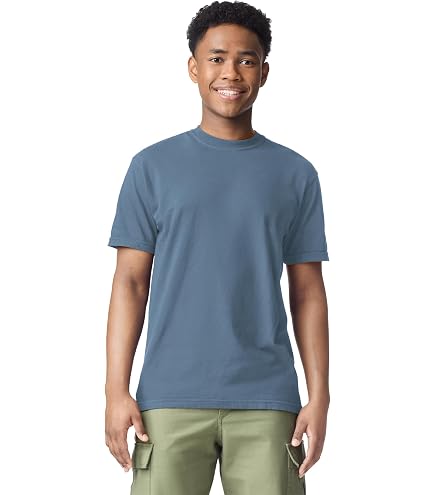 Amazon.com: The 1801-6.5oz Garment Dye Crew Neck T-Shirt, Durable