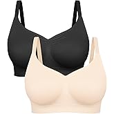 FeelinGirl Bralettes for Women with Support Comfortable Bras No Underwire Seamless Everyday Bras