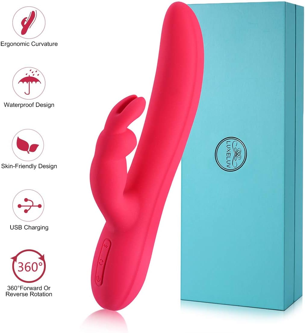 Cordless Portable 360º Rotating Personal Muscle Massage Equipment-9 Speed USB Cable Rechargeable Waterproof-Whisper Quiet-Best Gift for Neck and Shoulder Relieving Muscle Tension (Red)