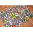 The Rug House Children's Play Village Mat Town City Roads Rug 95cm x 133cm (3ft 1" x 4ft 4")