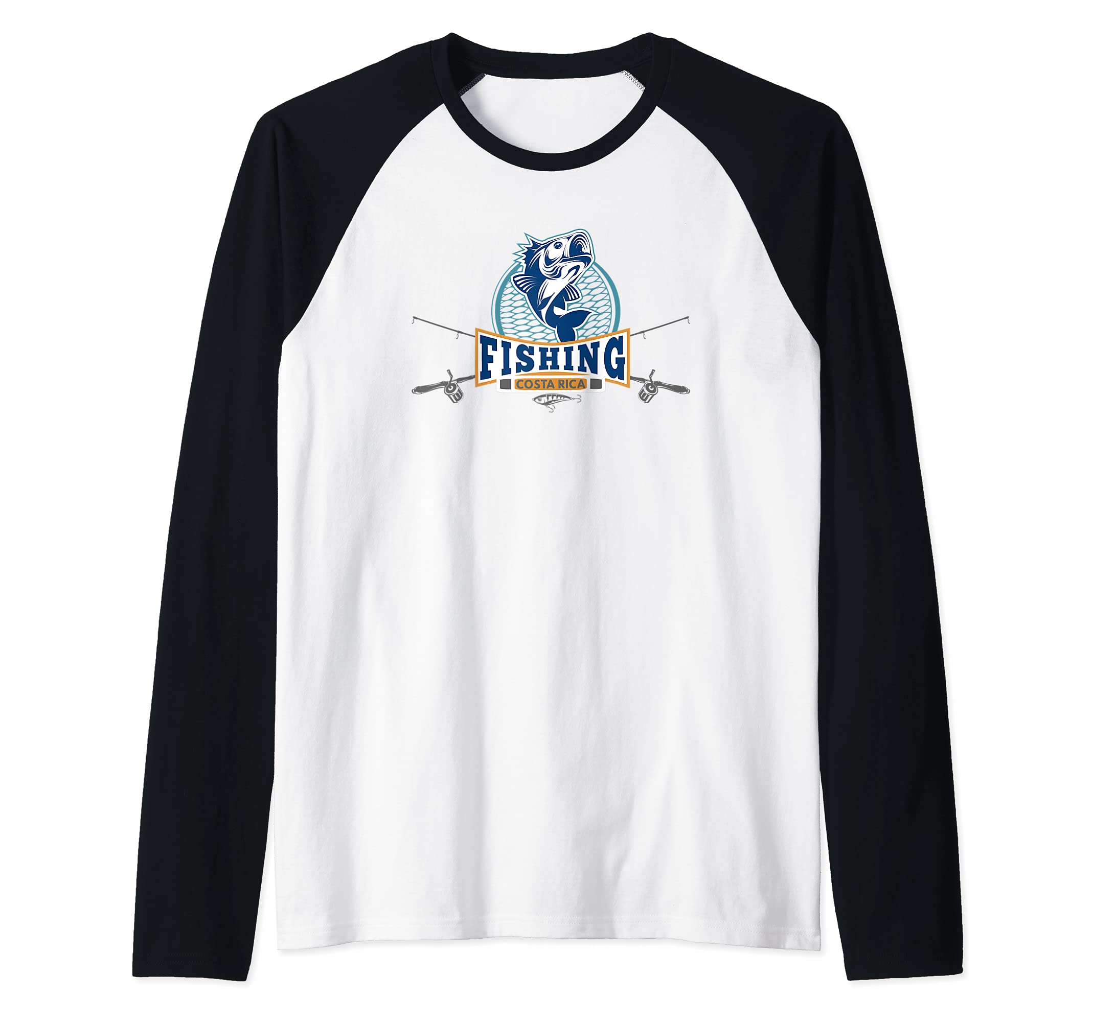 Fishing Costa Rica Raglan Baseball Tee