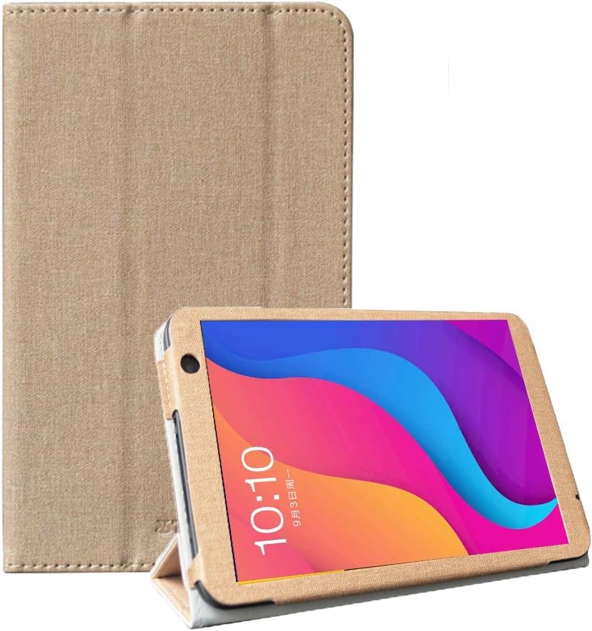 RLTech Case for Teclast P80H, Slim Lightweight Smart Shell Folio Cover with Stand Function for Teclast P80H 8 inch Tablet, Gold