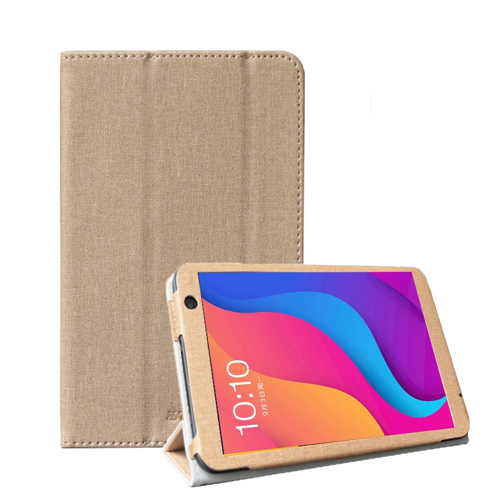 RLTech Case for Teclast P80H, Slim Lightweight Smart Shell Folio Cover with Stand Function for Teclast P80H 8 inch Tablet, Gold