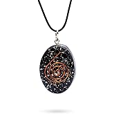Ayana Crystals Orgonite Pendant Necklace – Handmade Piezo Electric Black Tourmaline Crystal for Grounding & Protection, Chakra Jewelry for Libra & Scorpio, Ethically Sourced