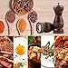 Salt and Pepper Grinder, Manual Wood Salt and Pepper Mill Set with Adjustable Coarseness Ceramic Grinder, Refillable Salt and Pepper Shakers, Fit for All Kinds of Kitchen Spices, 5.5 Inch