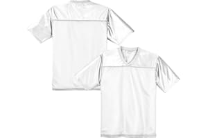 pod4soccer Football Jersey Blank Mesh Hip Hop Short Sleeve Shirt Plain Practice Sport Uniform Gift for Women S~XL