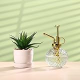 Eidoct Glass Plant Mister Spray Bottle 7 Oz Clear Gold Top 6.5'' view 4