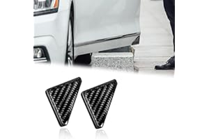 CHRYMUM 2PCS Car Door Corner Covers, Car Door Edge Guards, Car Side Door Edge Guards Protector Trim Sticker, Carbon Fiber Car Door Corner Protector Car Exterior Accessories for Cars SUVs Trucks (Black)