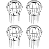 Gutter Guard, Fits for 2.8" ~ 3.7" Round Downspout, 304 Stainless Steel Rigid Filter Strainer, Stops Leaves Seeds and Other Debris, Gutter Cleaning Tool &ndash; 4 Pack