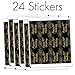 Black and Gold 90th Birthday Party Water Bottle Labels, 90th Birthday Decorations, Waterproof Stickers for Water Bottles - 20 Stickers