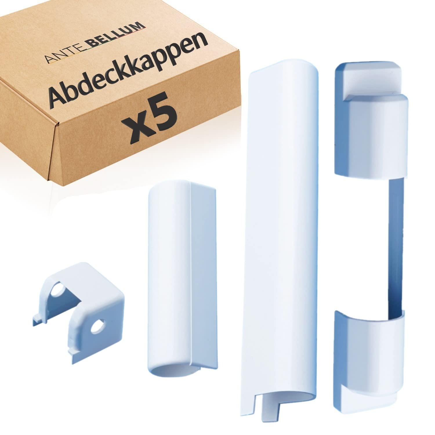 Siegenia SI Aubi A300 PVC Hinge Covers for Plastic Windows and PVC Balcony Doors, White (EK001, EK211, LK006, LK330) (5 Sets)