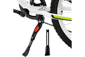 Cyfie Bike Kickstand for 16 18 20 inch Wheel, Adjustable Center Mount Bicycle Kickstand for Kids Bike Aluminum Alloy Children