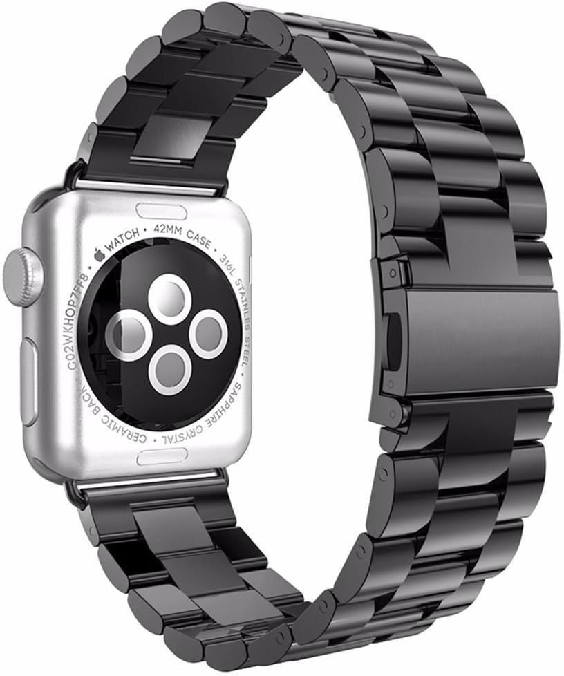 ImmSss Metal Band Compatible for Apple Watch Band Series 4 40mm 44mm/ iWatch Series 3 2 1 38mm 42mm, Wristband Strap Cuff Bangle Bracelet (Pink, 38mm/43mm)