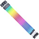 Lian Li Strimer Wireless 3x8-Pin (PW12-1W) - Addressable RGB Power Cable - 2.4 GHz Wireless Control with 410mm; 16.14 Inch Le