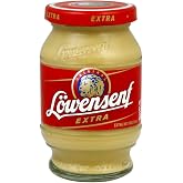 Lowensenf Mustard in Jar, Extra Hot, 9.3 Ounce