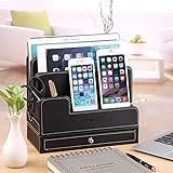 EasyAcc Charging Station Dock for Ravpower 60W 12A 6-Port Electronics Organizer Stand, Desk Organizer for Anker USB Charging 