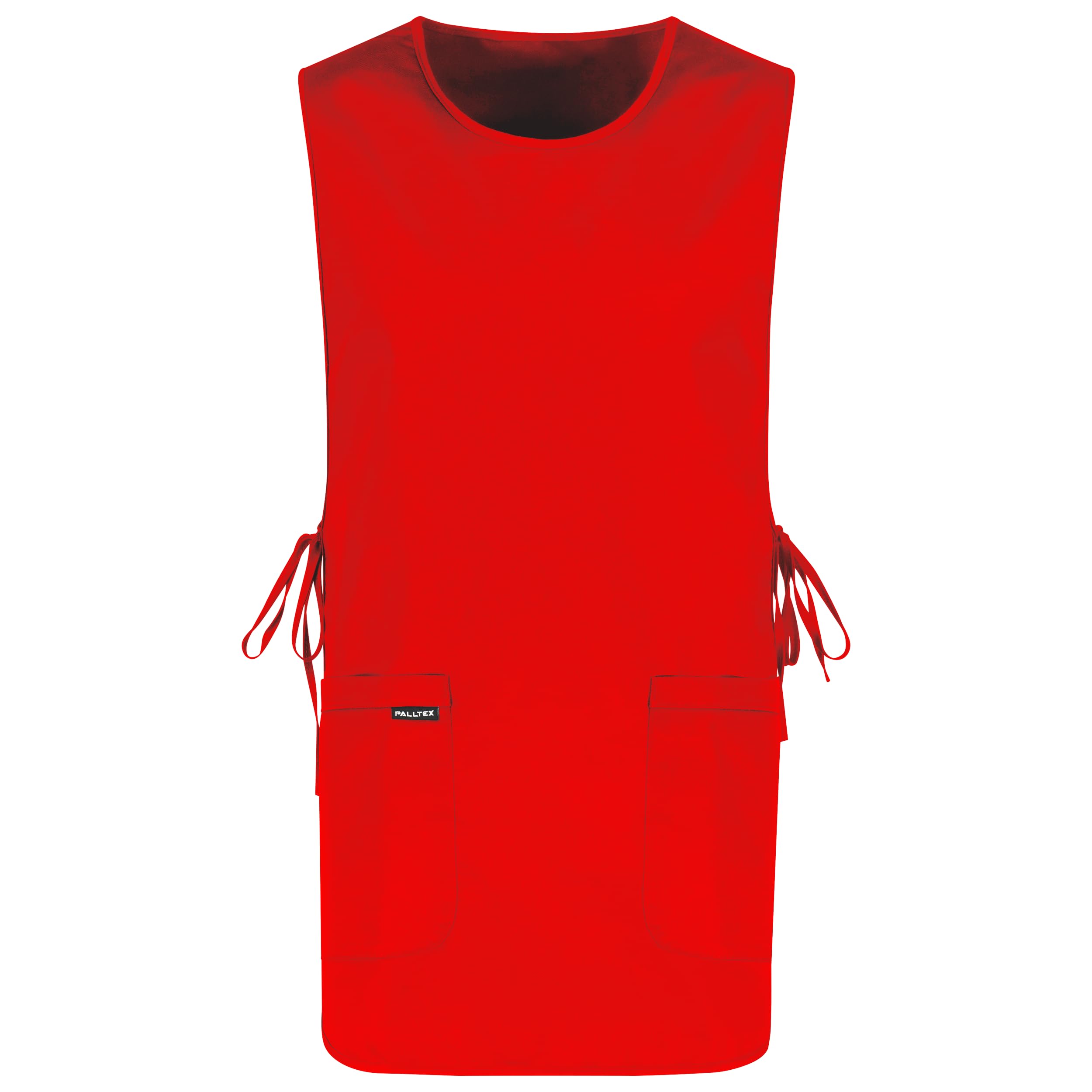 PALLTEX AMPATO Unisex Tabards for Women and for Man Cleaning Apron Unisex Tabard Tabards for Women with Pockets for Cleaning, Crafts, Painting, Baking (Red/Yellow) — image 1