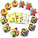Gamie IQ Challenge Set, Brain Teaser Puzzles, Fun Puzzle Balls with Free Colorful Instruction Guide, Party Games, Includes 12 Fun and Challenging Puzzle Balls, Great Educational Toy for Kids