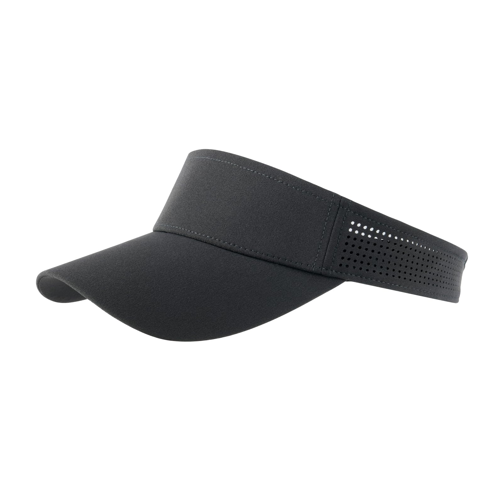 Photo 1 of FEICUI Women's Sun Sports Visor Adjustable Empty Top Baseball Cap Athletic Performance Outdoor Hat (Black)