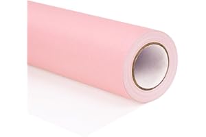 Shindel Pink Wrapping Paper Roll, 17"x 393"(32.8' Pink Bulletin Board Paper for Gifts Wrapping, Art Craft, Wedding, Birthday