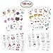 Temporary Tattoos for Girls Kids Women(180pcs), Konsait Cute Kitty Cat Tattoos Waterproof Body Art Sticker Great Birthday Party Favors Kids Party Accessories Goodie Bag Stuffers Party Fillers Gift