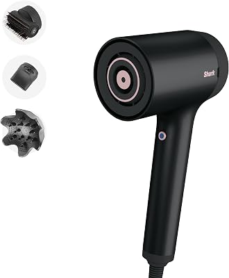 STYLE iQ Asciugacapelli e Styler per Capelli a Ioni 3 in 1, con Spazzola, Diffusore per Ricci e Concentratore, Asciugatura Veloce, Senza Danni, Impostazioni Automatiche, Nero/Oro Rosa, HD120EU