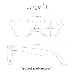 Meta Ray-Ban Smart Glasses, Wayfarer, Matte Black