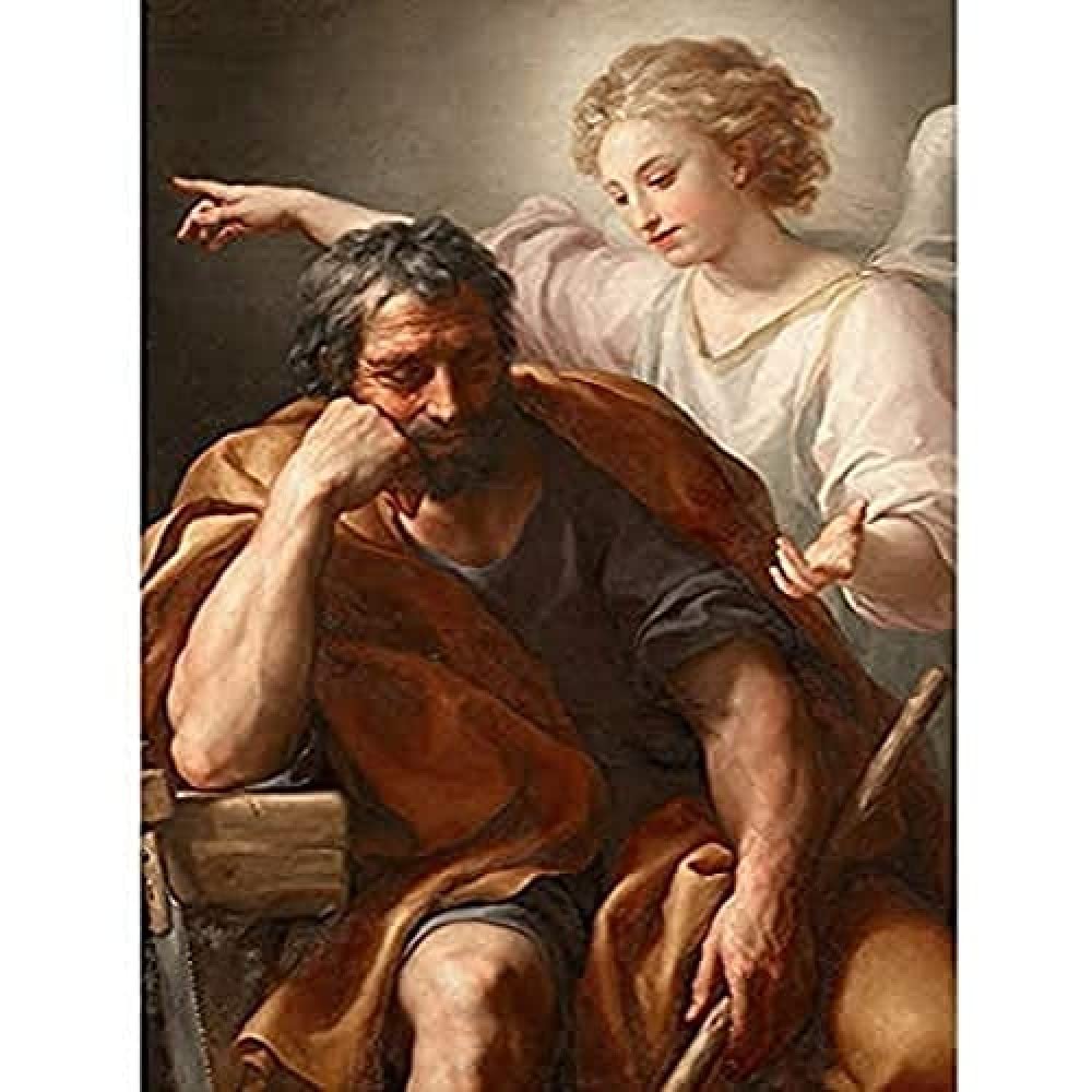 Anton Raphael Mengs The Dream Of St Joseph Art Print Canvas Premium Wall Decor Poster Mural