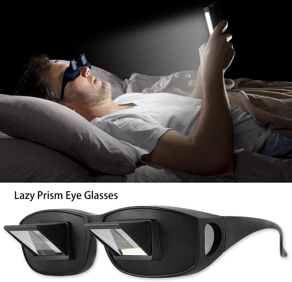 Dedang Lunettes Paresseuses Lunettes De Prisme De Lit Lunettes Paresseuses Lunettes Horizontales Haute D Finition Prisme P Riscope Allong Es Pour Lire Et Regarder La T L Vision Au Li