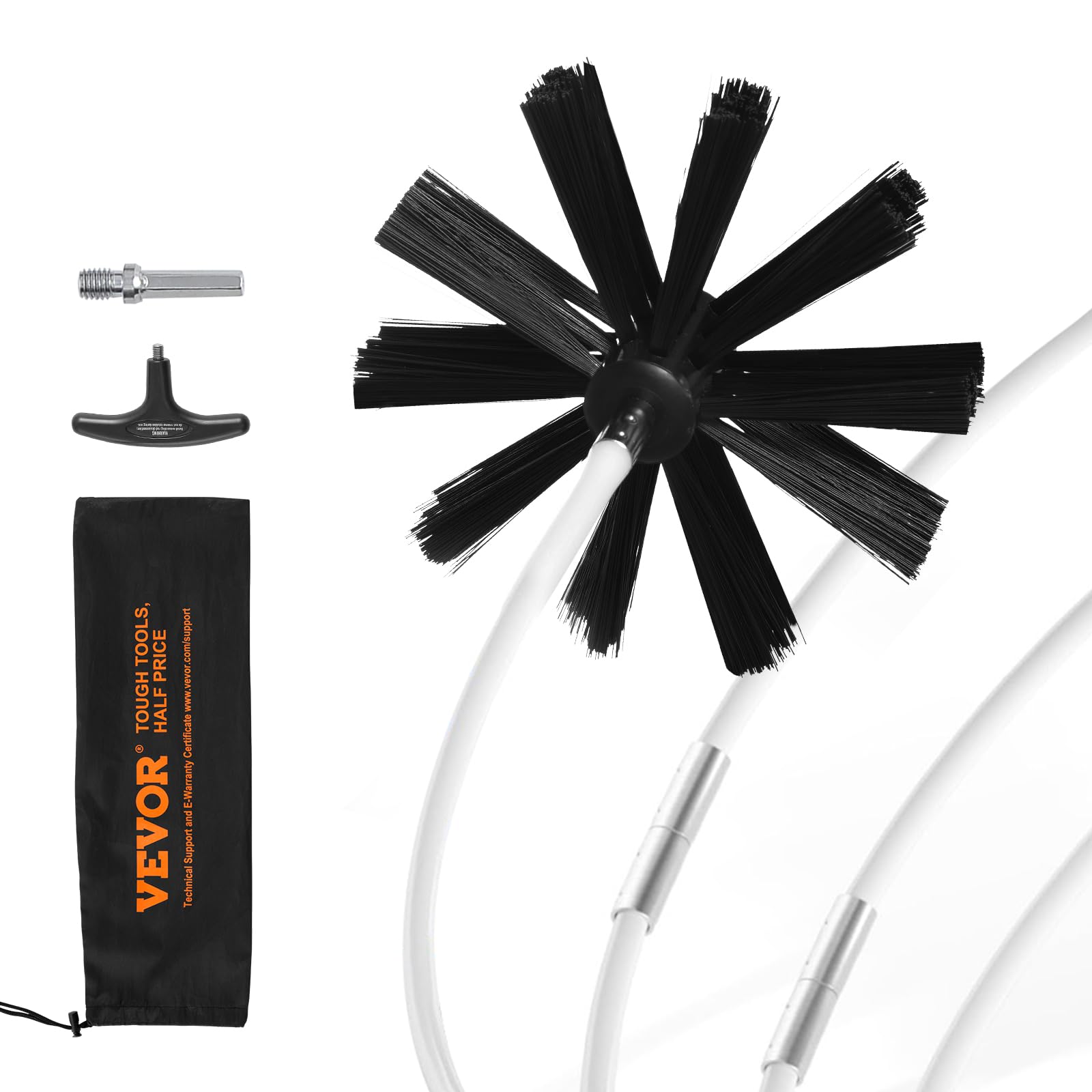 Mua VEVOR 40 FEET Dryer Vent Cleaner Kit, 29 Pieces Duct Cleaning Brush ...