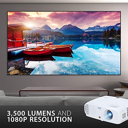 ViewSonic 1080p Projector with 3500 Lumens DLP 3D Dual HDMI and Low Input Lag for Home Theater and Gaming (PX700HD)